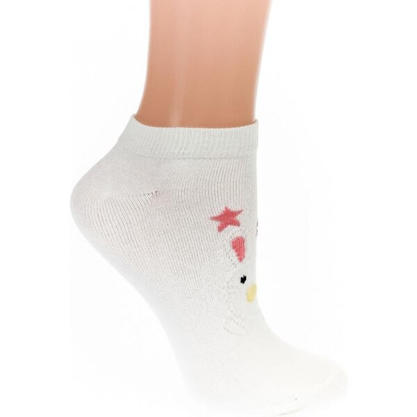 AURA.VIA Detské biele ponožky PAINE 24111052