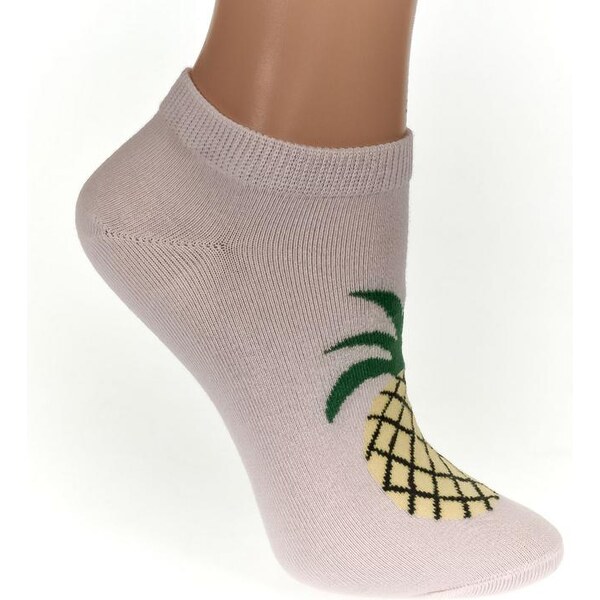 AURA.VIA Detské svetlo-ružové ponožky FRUIT 24111053