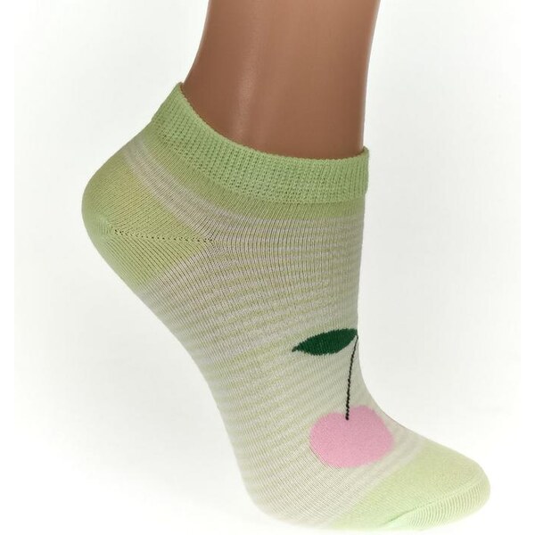 AURA.VIA Detské zelené ponožky FRUIT 24111054