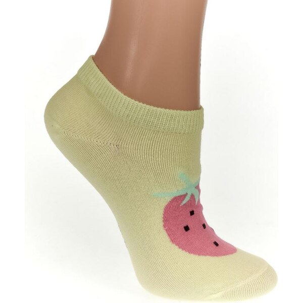 AURA.VIA Detské žlté ponožky FRUIT 24111055