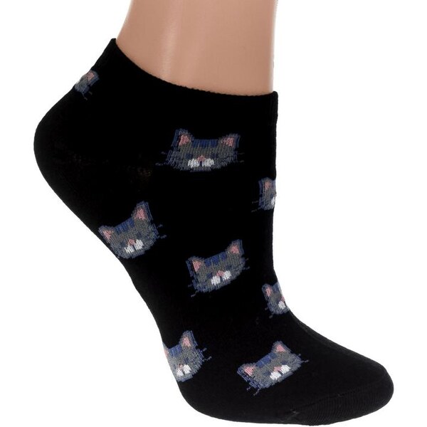 AURA.VIA Detské čierne ponožky INAYA 24111058