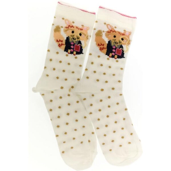 AURA.VIA Detské béžové ponožky OLIVI 24111063