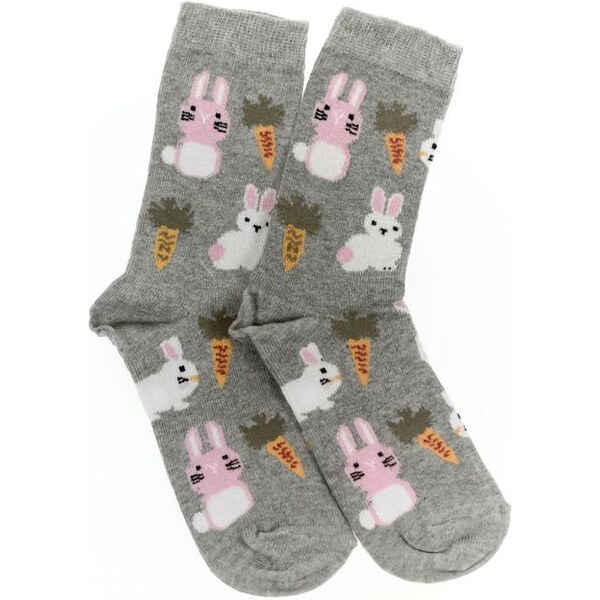 AURA.VIA Detské sivé ponožky OLIVI 24111064