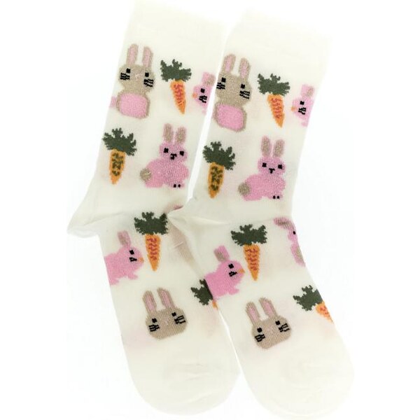 AURA.VIA Detské biele ponožky OLIVI 24111066