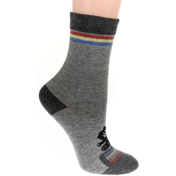 AURA.VIA Detské sivé ponožky GLENN 24111080