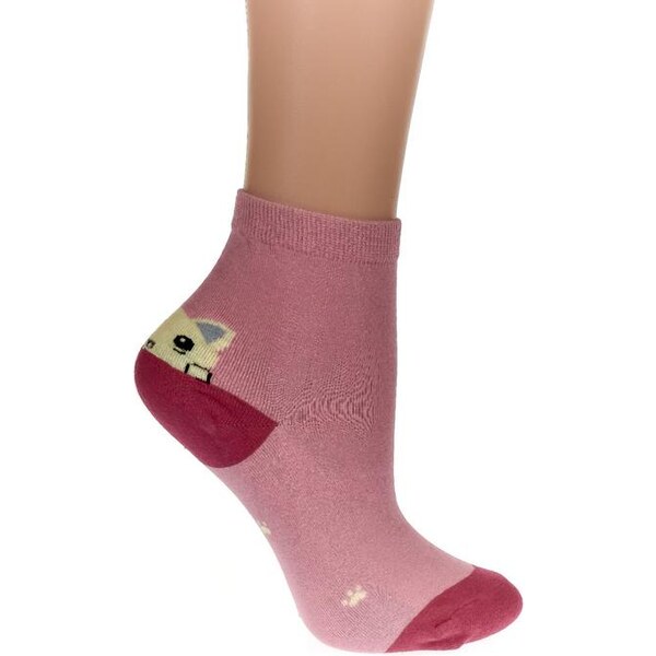 AURA.VIA Detské tmavo-ružové ponožky ZAMA 24111083