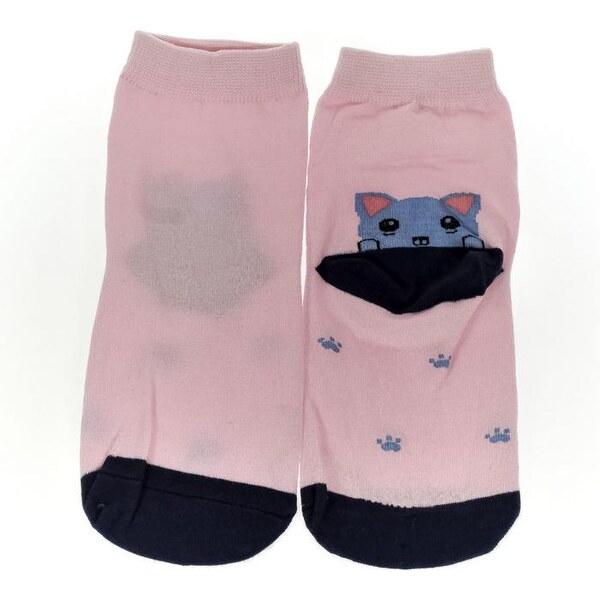 AURA.VIA Detské svetlo-ružové ponožky ZAMA 24111084