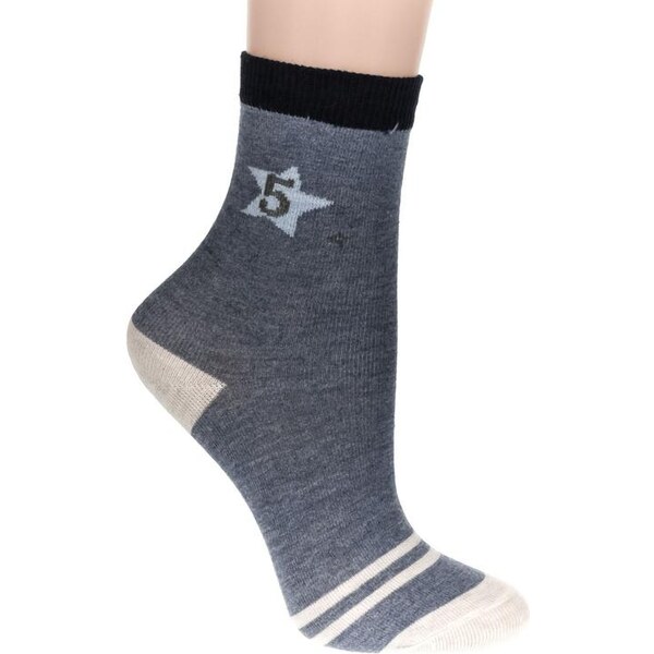 AURA.VIA Detské modré ponožky BURO 24111120