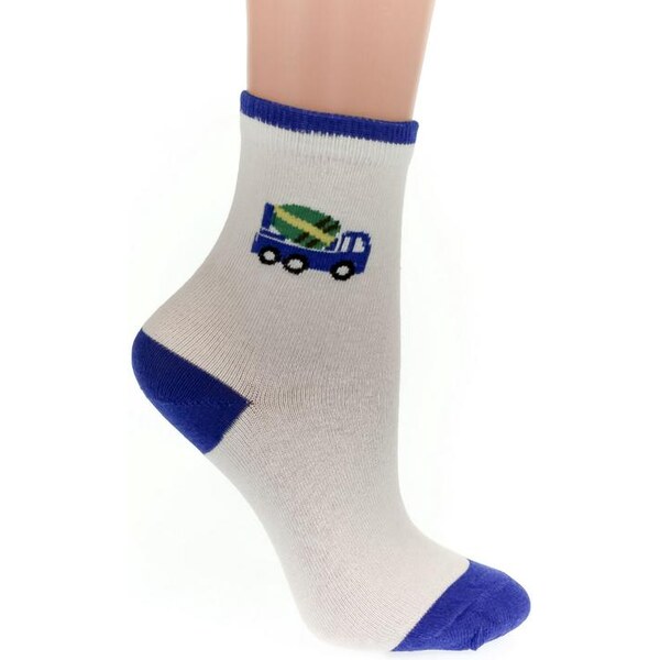 AURA.VIA Detské biele ponožky JONNY 24111123