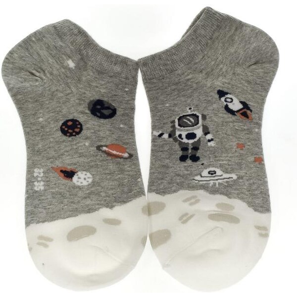 AURA.VIA Detské sivé ponožky WICK 24111156