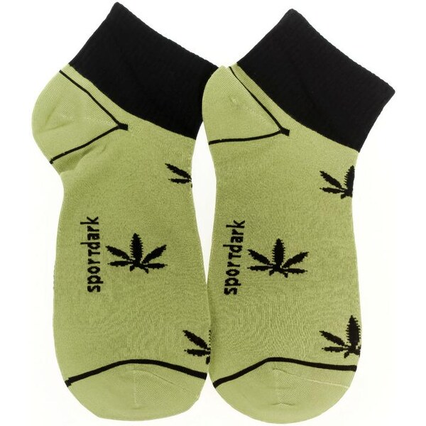 AURA.VIA Zelené ponožky SPORTDARK 24111227
