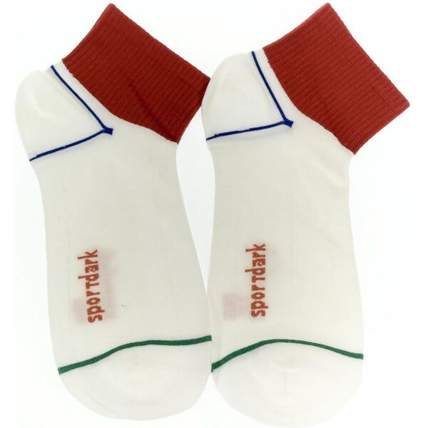 AURA.VIA Biele ponožky SPORTDARK 24111228