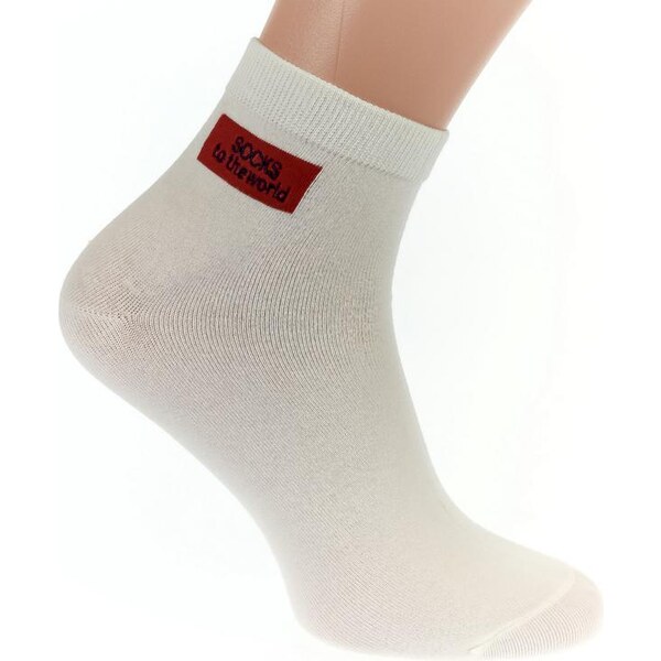 AURA.VIA Biele ponožky PHILLIP 24111222