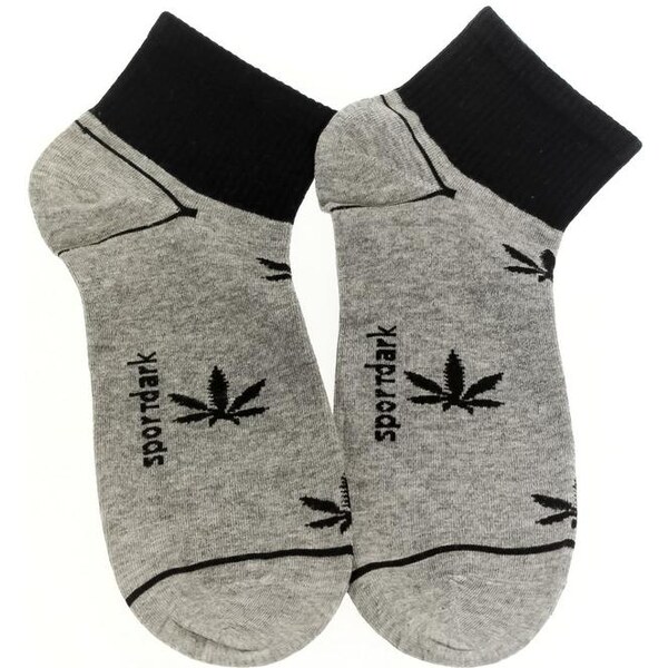 AURA.VIA Sivé ponožky SPORTDARK 24111226