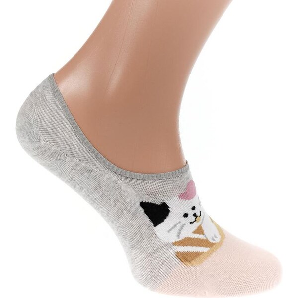 AURA.VIA Sivo-ružové ponožky DOMIS 24111276