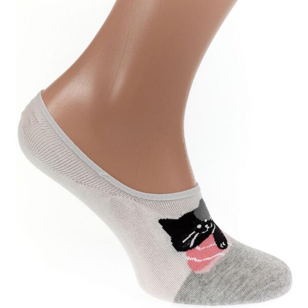 AURA.VIA Bielo-sivé ponožky DOMIS 24111278