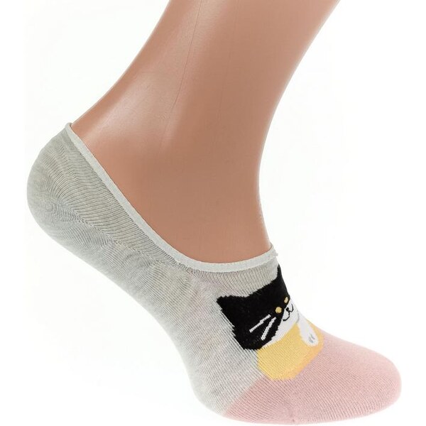 AURA.VIA Sivo-ružové ponožky DOMIS 24111279