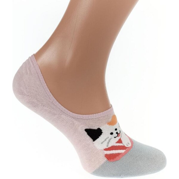 AURA.VIA Ružovo-sivé ponožky DOMIS 24111275