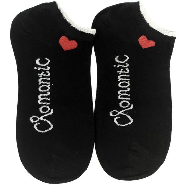 AURA.VIA Čierne ponožky ROMANTIC 24111310