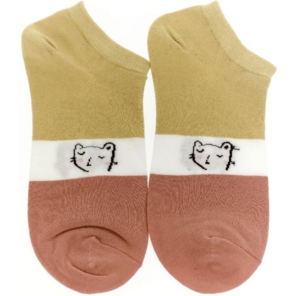 AURA.VIA Žlto-oranžové ponožky NAVA 24111307