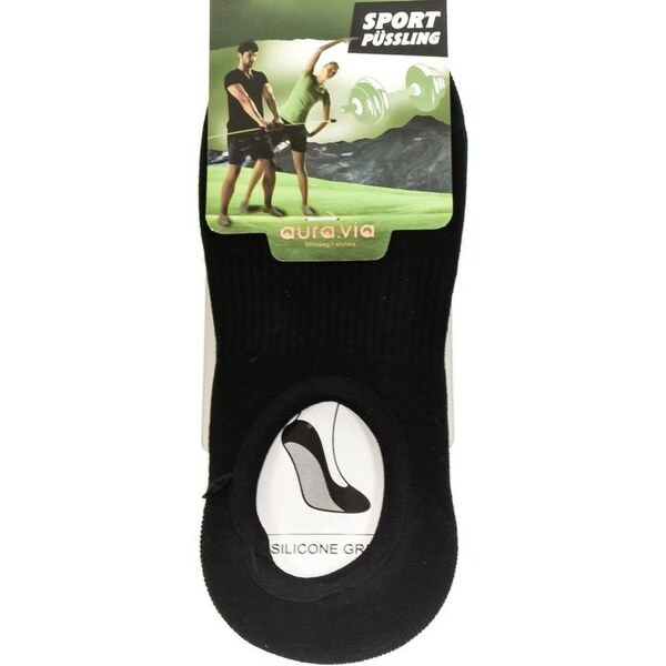 AURA.VIA Pánske čierne ponožky DENISE 24111362