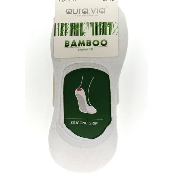 AURA.VIA Pánske biele ponožky DENISE 24111363