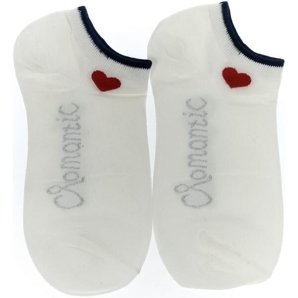 AURA.VIA Biele ponožky ROMANTIC 24111342