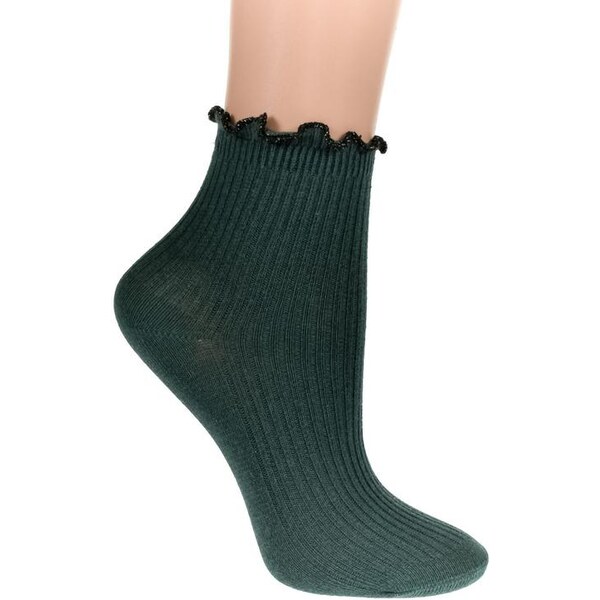 AURA.VIA Detské tmavo-zelené ponožky TARIA 24111371