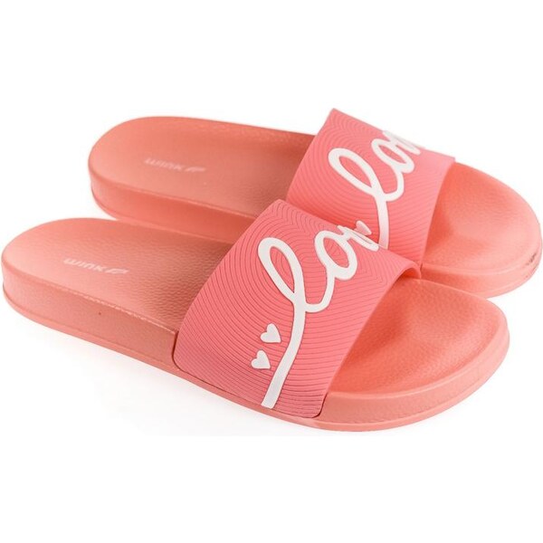 Dámske ružové šľapky WINK LOVE 24128220