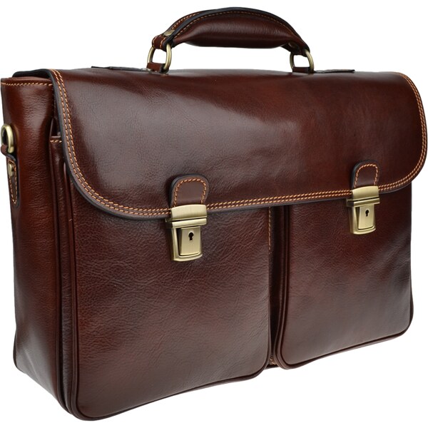 Hnedá kožená talianska kabelka Leonardo Marrone NovaKabelka.sk 51046033