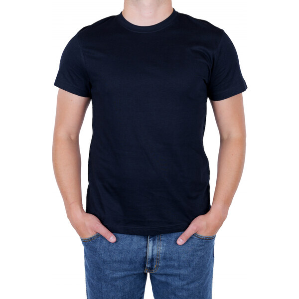 PÁNSKE A DÁMSKE TRIČKO JEANS SHOP STRIH UNISEX Tmavě modrá 23586737