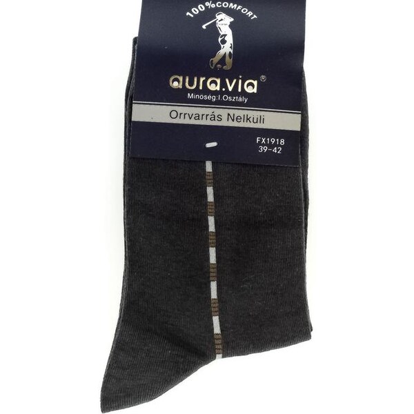 AURA.VIA Pánske sivé ponožky MAE 24144731