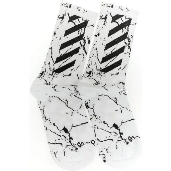 JOHN-C Pánske biele ponožky MRAM 24144739