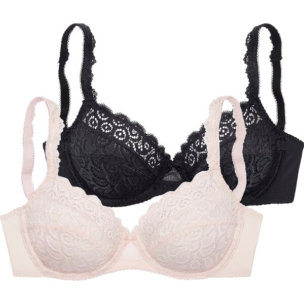 PETITE FLEUR Podprsenka púdrová / čierna 54224931