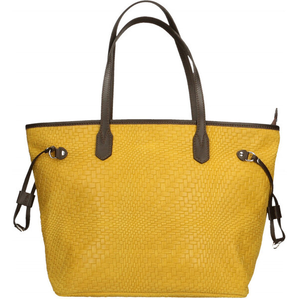 Glara Taliansky shopper bag z pravej kože Alessia 28994312
