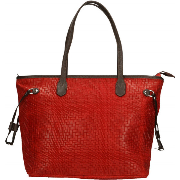 Glara Taliansky shopper bag z pravej kože Alessia 28994316