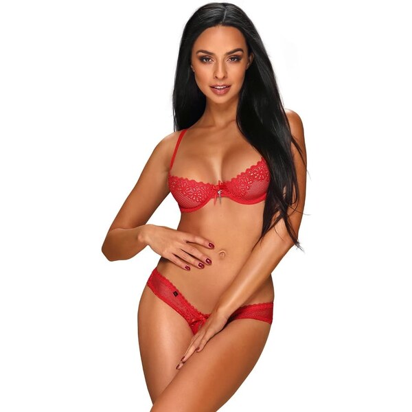 Zmyselný set alabaster set red - Obsessive 24240806