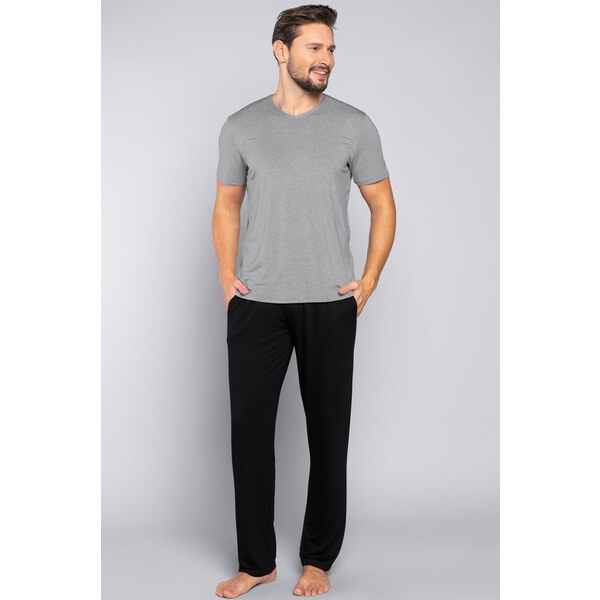 Italian Fashion Pánske pyžamo Dallas šedé, Farba šedá 24261458