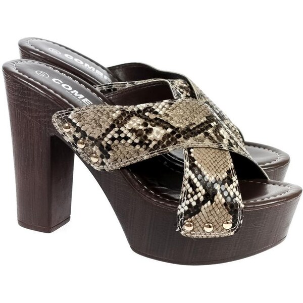 COMER Dámske hnedé dreváky MIRINIA 24332382