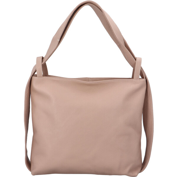 Dámska kožená kabelka cez plece staroružová - ItalY Armáni ružová 50895354