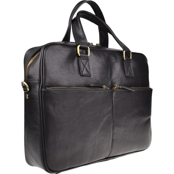 Čierna kožená talianska kabelka Antonio Nero NovaKabelka.sk 24417630