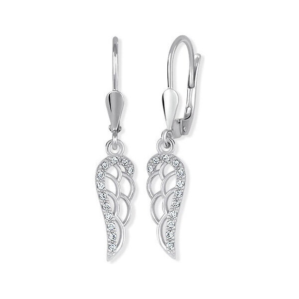 Soliter Trblietavé strieborné náušnice Anjelské krídla 436 001 00569 66591439