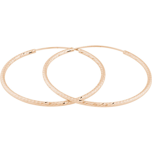 JVD Ružovo pozlátené náušnice kruhy SVLE0215XD5RO 5 cm 66578334