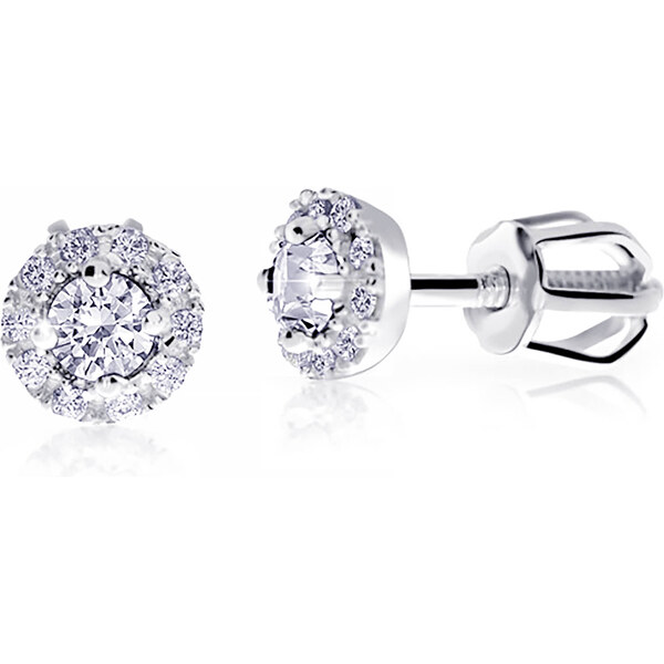 Cutie Jewellery Nežné kôstkové náušnice z bieleho zlata Z9002-3100-30 66583055