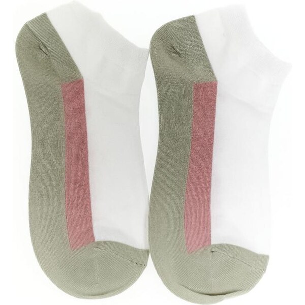 AURA.VIA Dámske bielo-zelené ponožky NIX 24496515