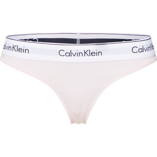Calvin Klein Underwear Tangá svetlobéžová / čierna / biela 24950855