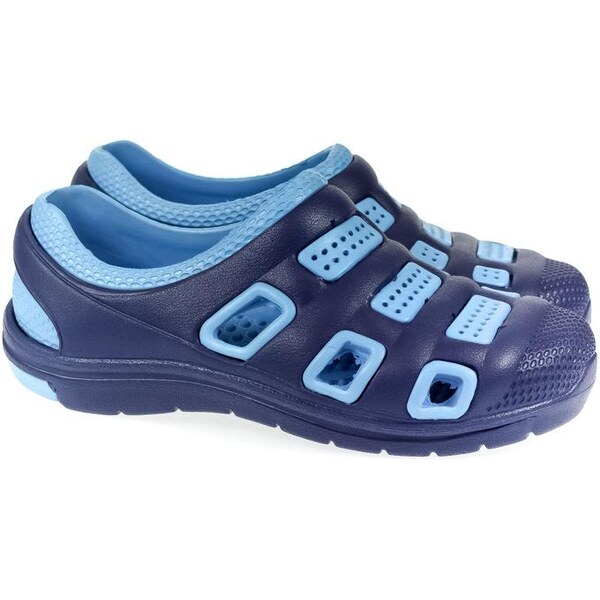 JOHN-C Pánske gumené modré šľapky UNISEX NIXI 24523387