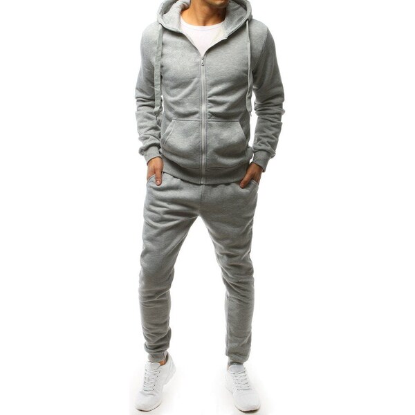 Buďchlap Jednoduchá svetlošedá tepláková súprava 34777252