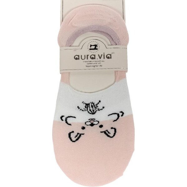 AURA.VIA Dámske ružové ponožky DEVI 24560145