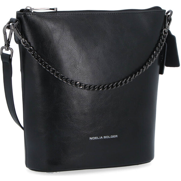 Kožená kabelka crossbody Noelia Bolger čierna NB 0048 C 24573522